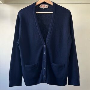 Vintage James Renwick Scotland 100% pure cashmere oversized relaxed fit cardigan